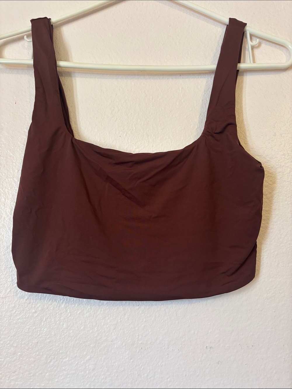 SHEIN Brown Scoop Neck Tank Top Size S